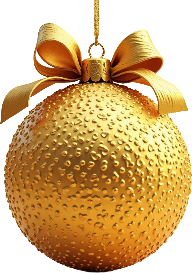 Golden Christmas Ornament